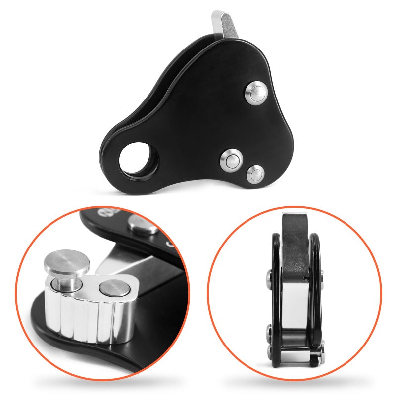 NewDoar Rope Grab Ascender 12KN Riser Adjuster Fits 10mm-13mm Rope for Rocking Climbing Protection Rescue (Black) - Image 5